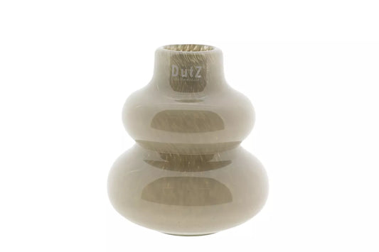 VASE SKRZYSZOW S- H16 D14 cm - TAUPE