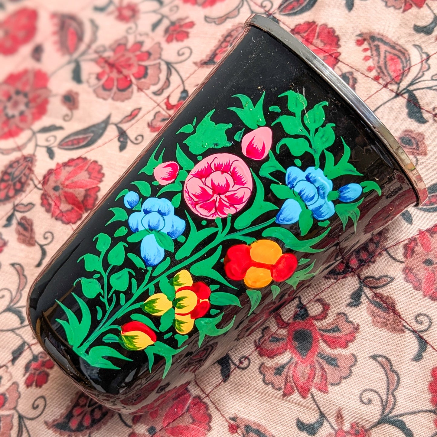 Hand-Painted Stainless Steel Tumblers, Food Safe 400ml Drinking Cups