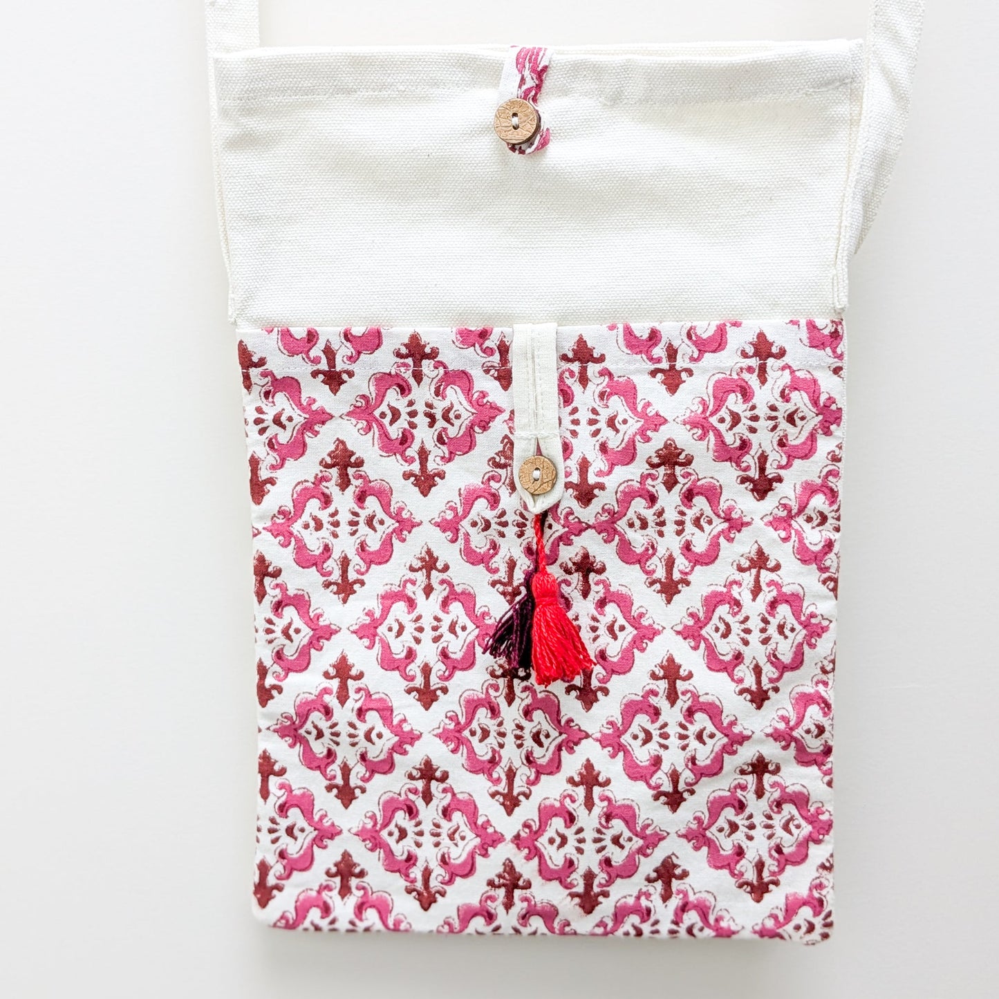 Handmade Cotton Canvas Crossbody Sling Bag