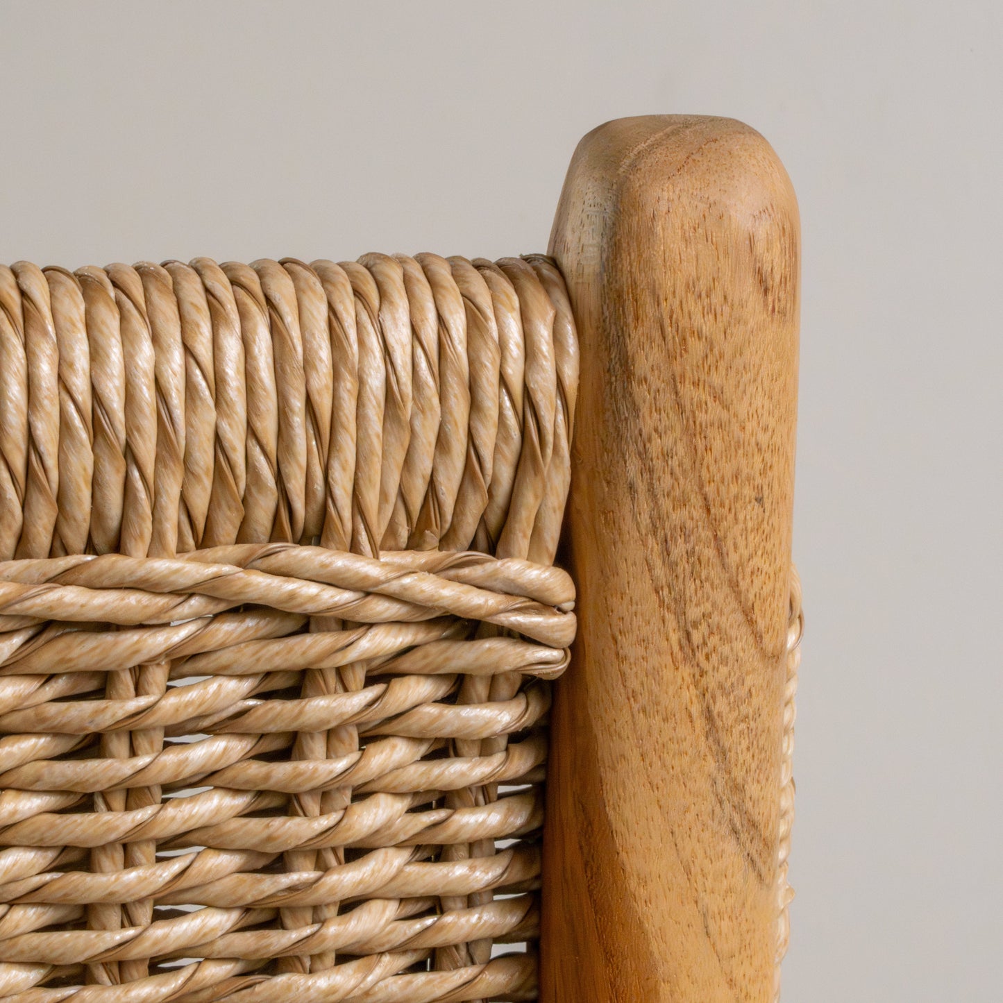 Zara Teak & Rattan Bar Stool