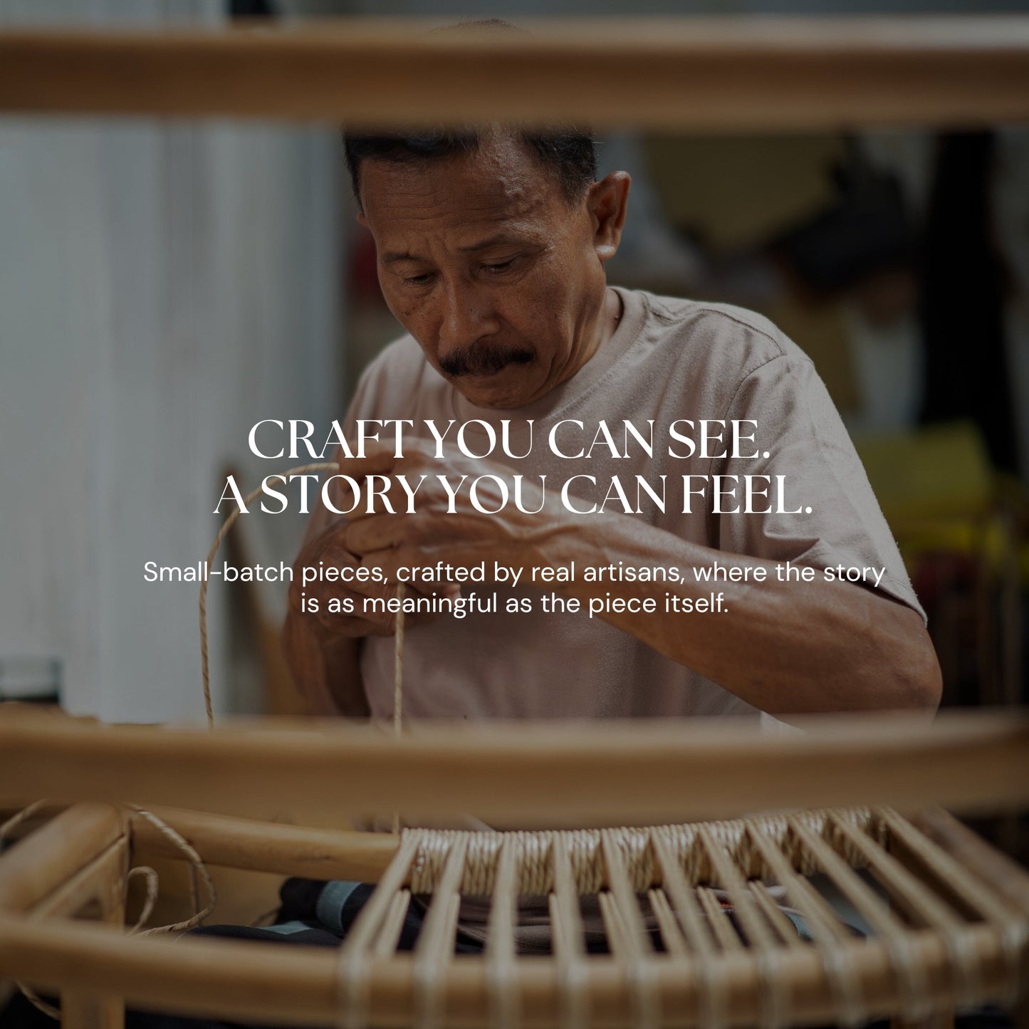 Citra Teak Leaning Mirror - Handcrafted Rattan & Teak Elegance