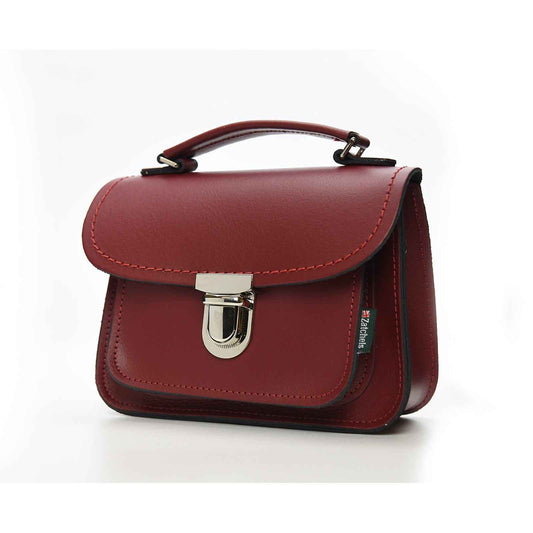 Luna Handmade Leather Bag - Oxblood Red