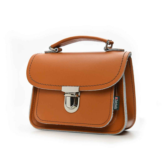 Luna Handmade Leather Bag - Burnt Orange