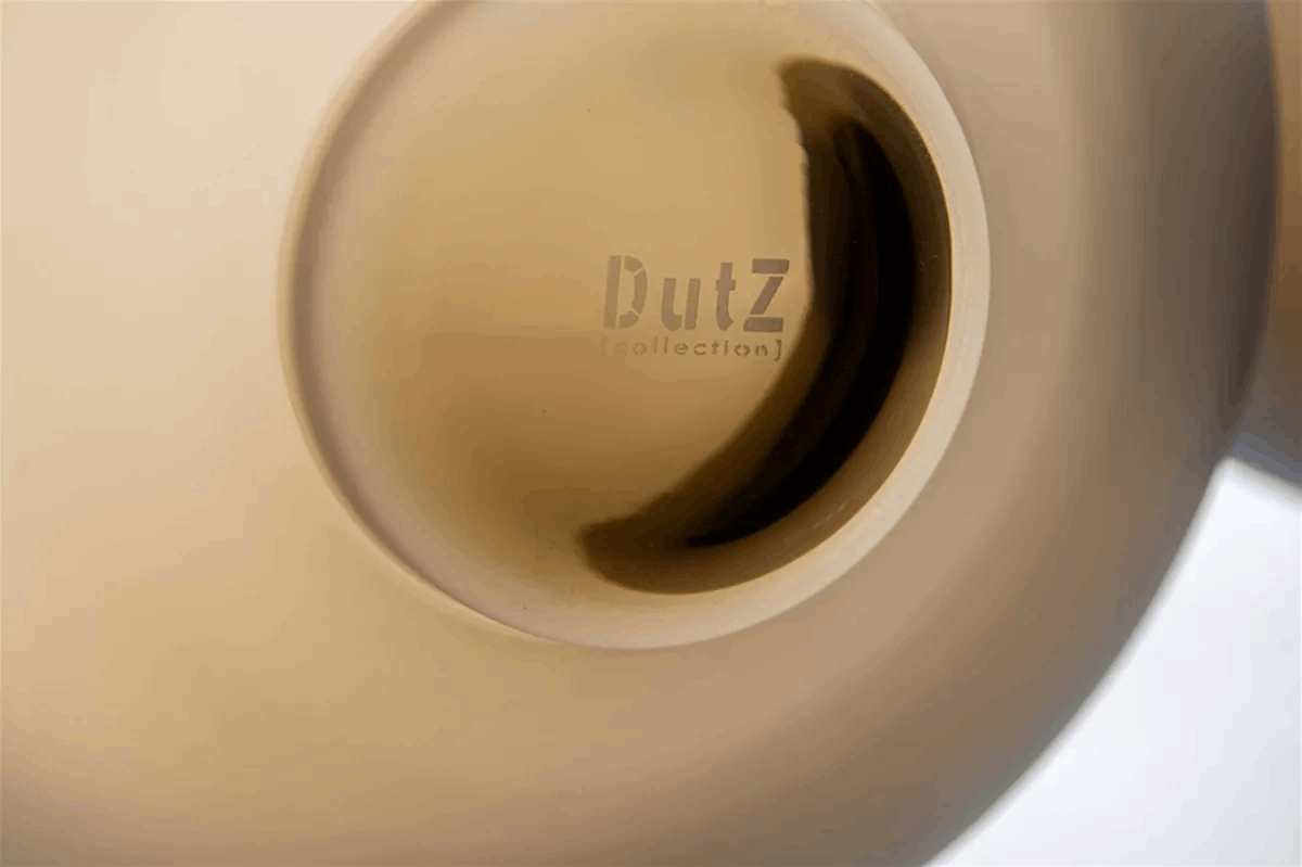 RIEKY Beige Glass Bowl