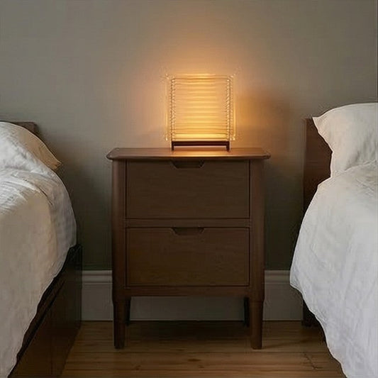 Norway Walnut Wooden Bedside Table