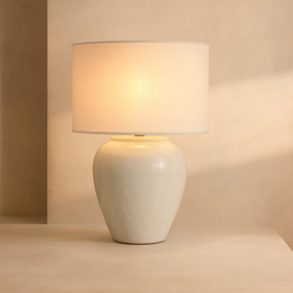 Senja Ceramic Table Lamp- Terracotta Base