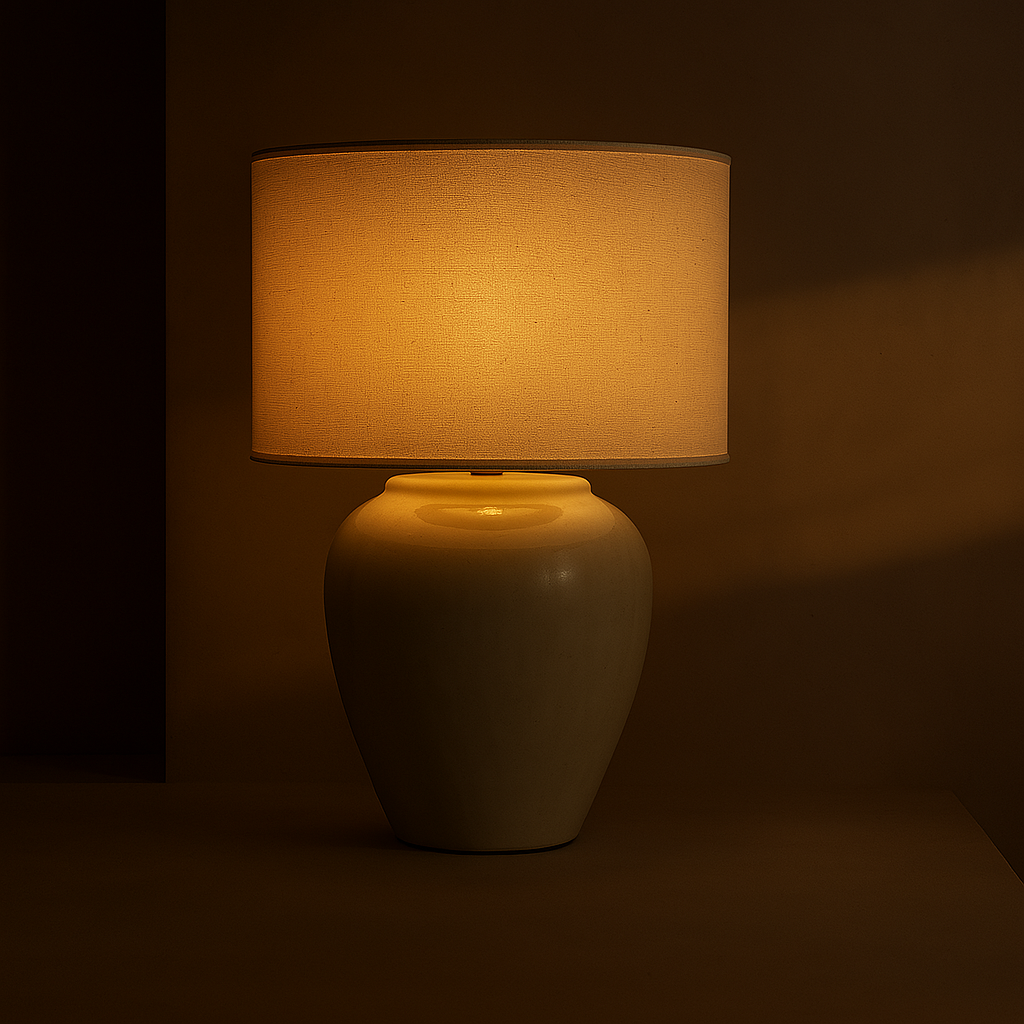 Senja Ceramic Table Lamp- Terracotta Base