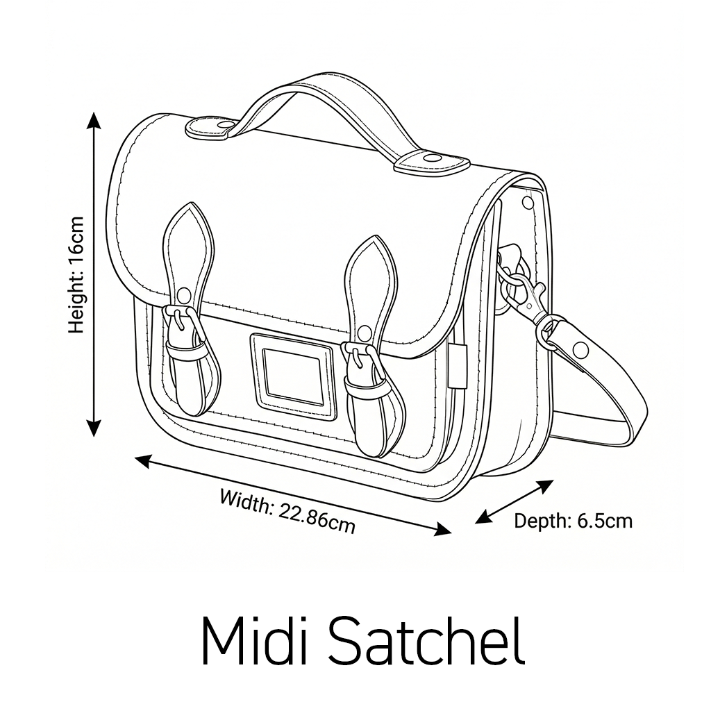 Leather Midi Satchel - Rachel Gadsden Artist Edition
