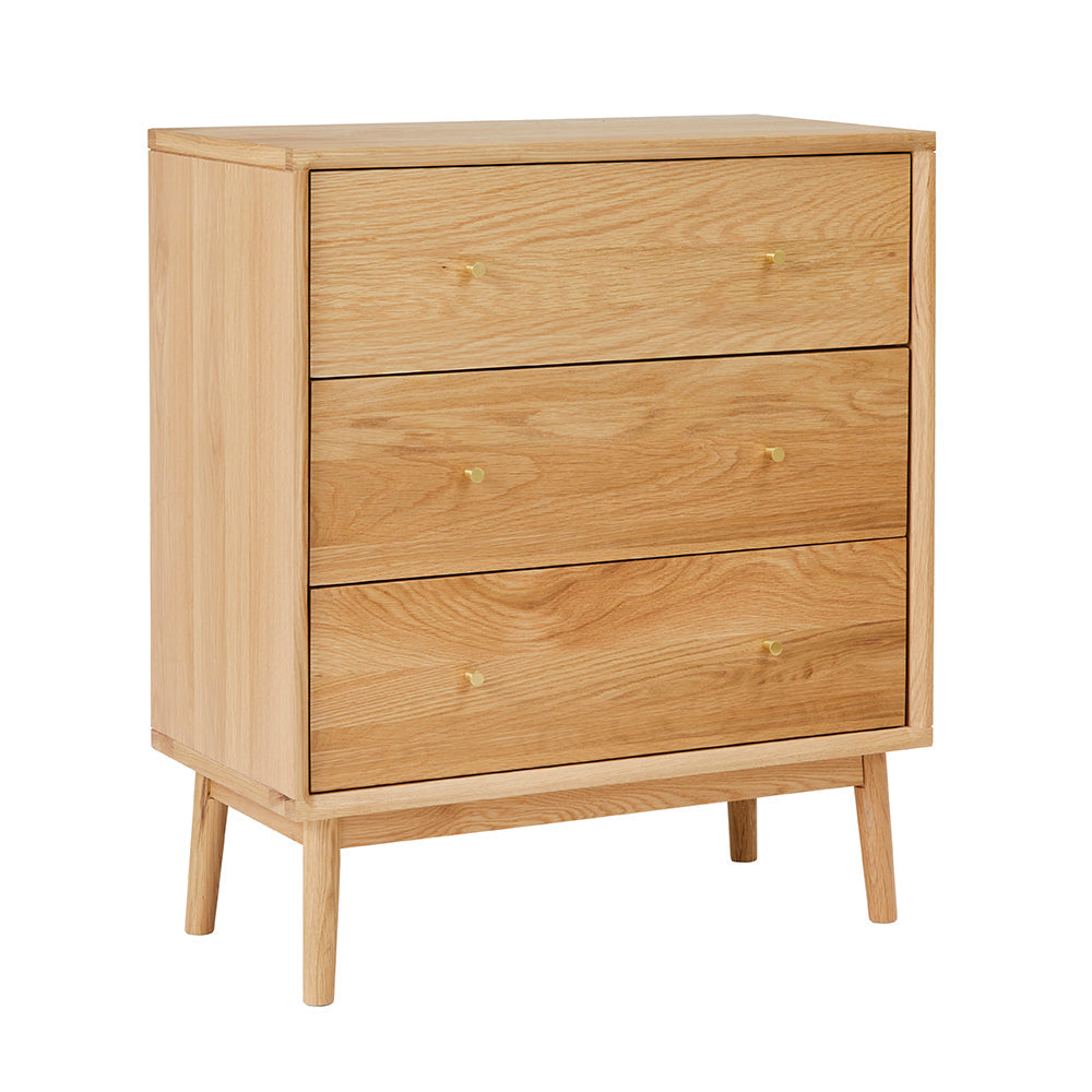 Wright Oak Chest of 3 Drawers