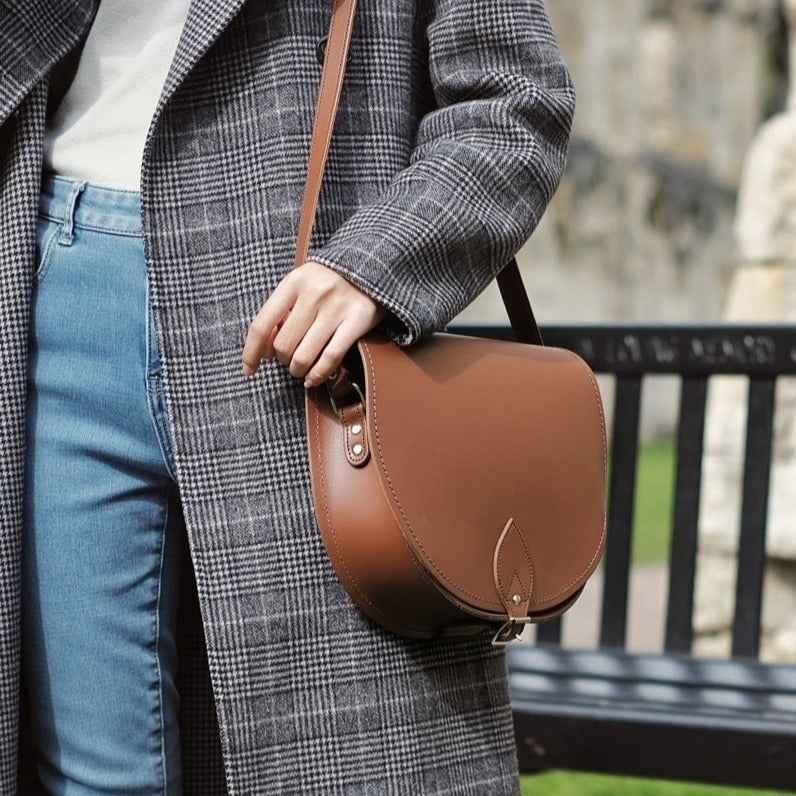 Handmade Leather Saddle Bag