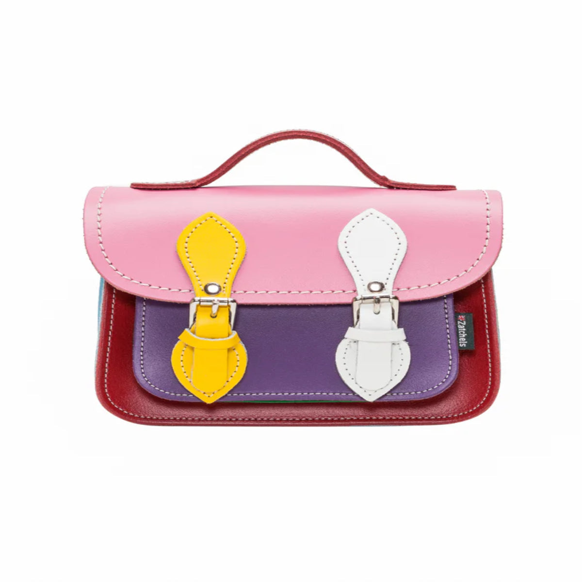 Handmade Leather Micro Satchel - Classic Kaleidoscope