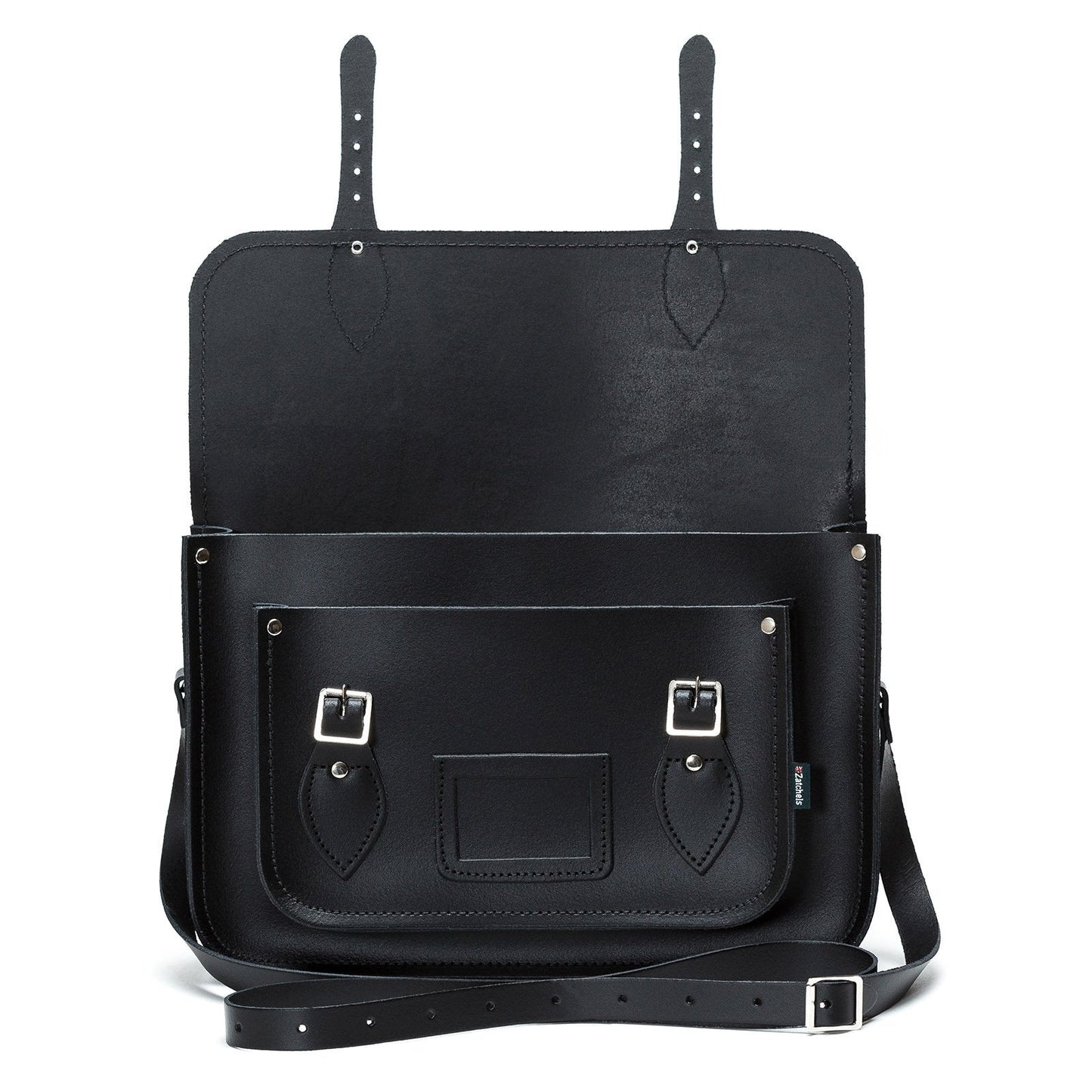 Handmade Leather Satchel - Black