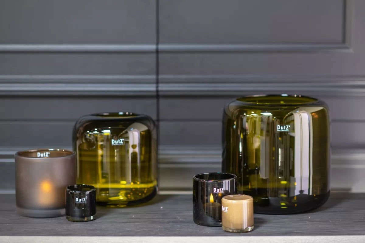 Handmade Flower Vase MAZURKA - Petrol