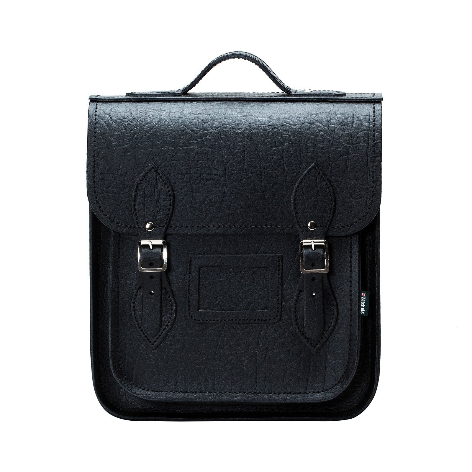 Handmade Leather City Backpack - Black Executive