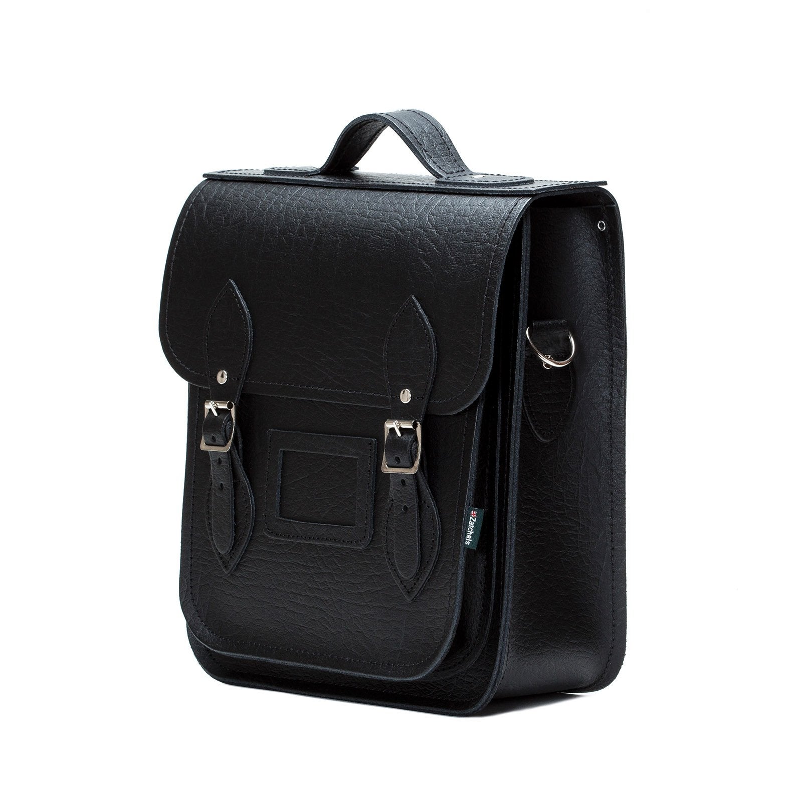 Handmade Leather City Backpack - Black Executive