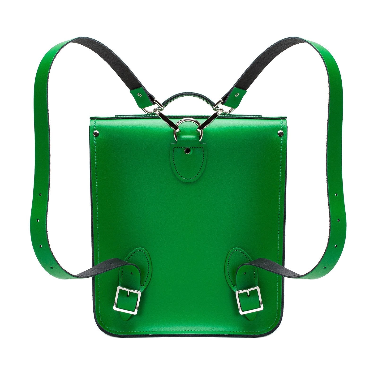 Handmade Leather City Backpack - Green