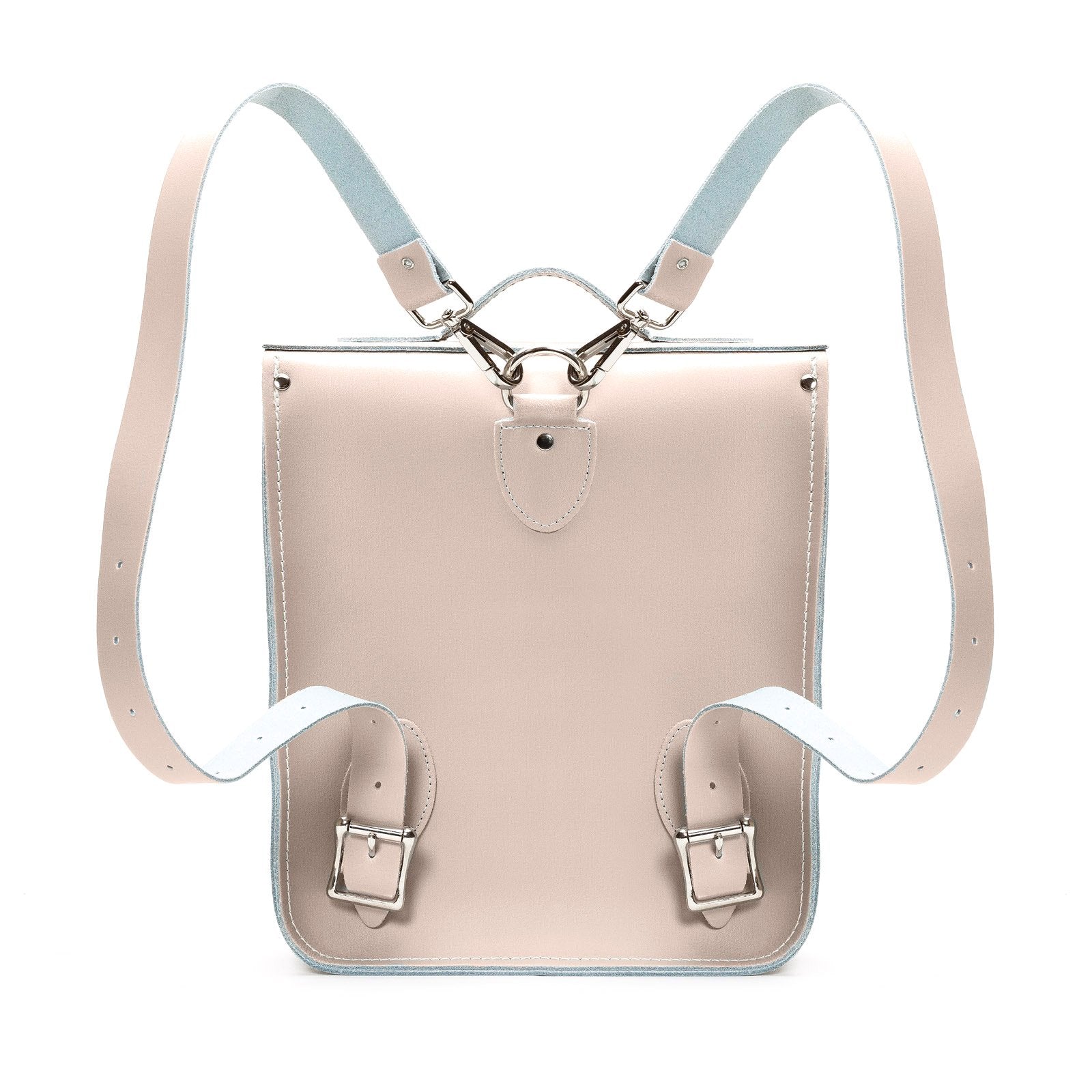 Handmade Leather City Backpack - Iced Coffee