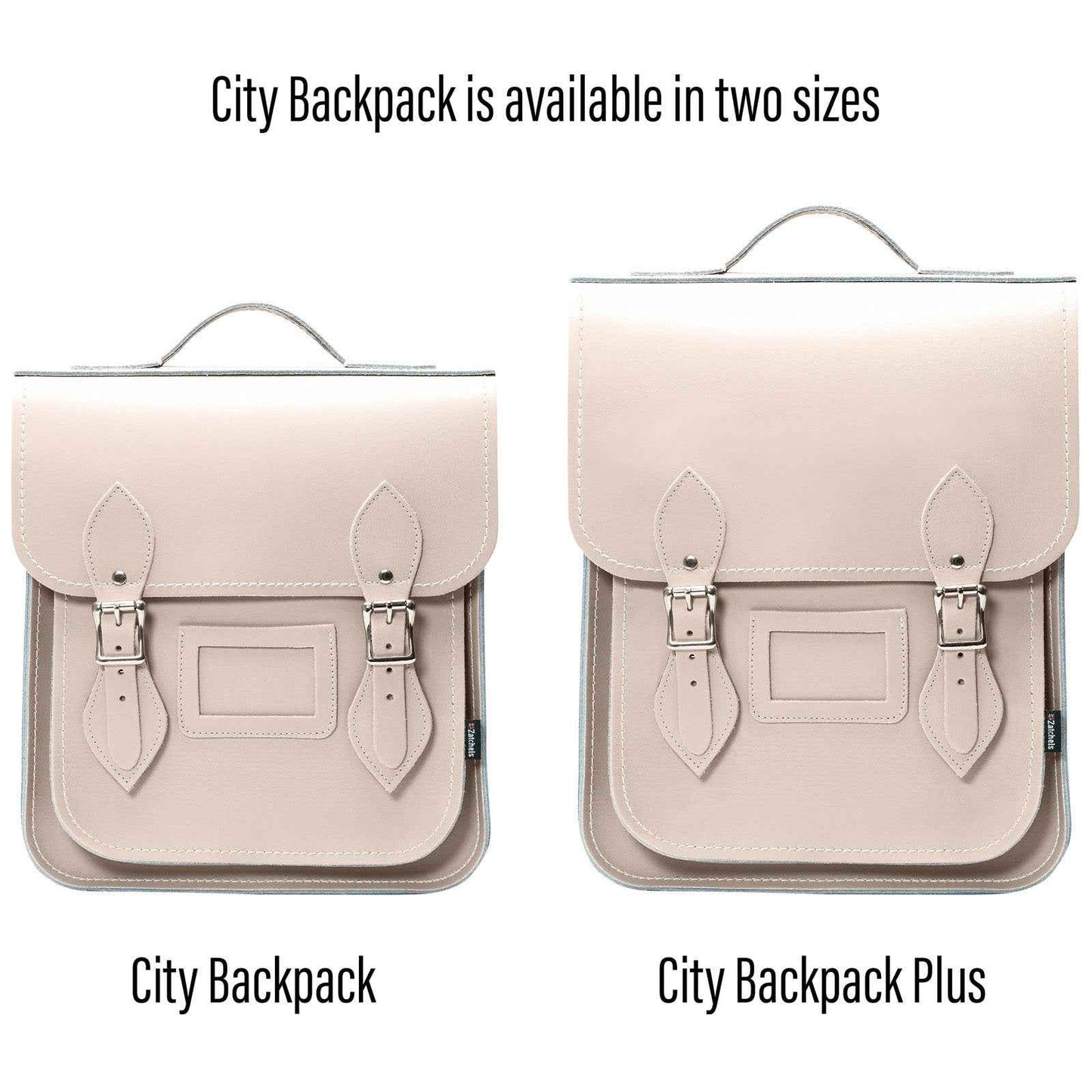 Handmade Leather City Backpack - Iced Coffee