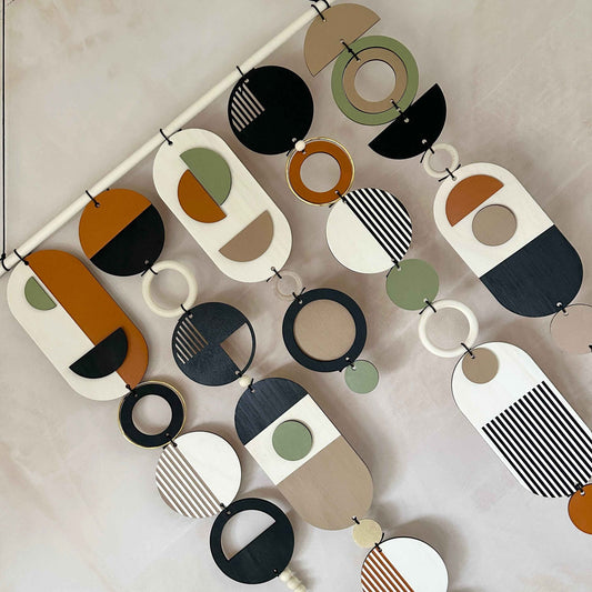 Original Geometric Wall Art - Minimal Home Decor - Mid-Century Decor- Large Centre Piece Art - Big Wall Tapestry - Wall Sculpture