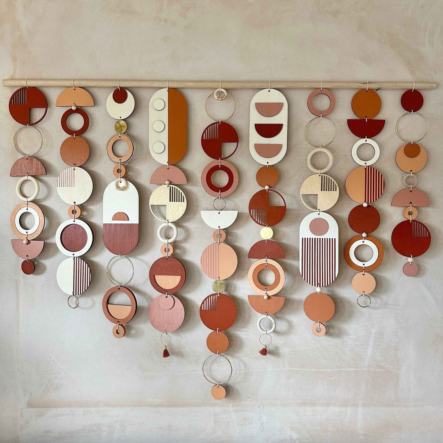 Rich Modern Wall Art - Wood Wall Hanging- Large Centre Piece Art