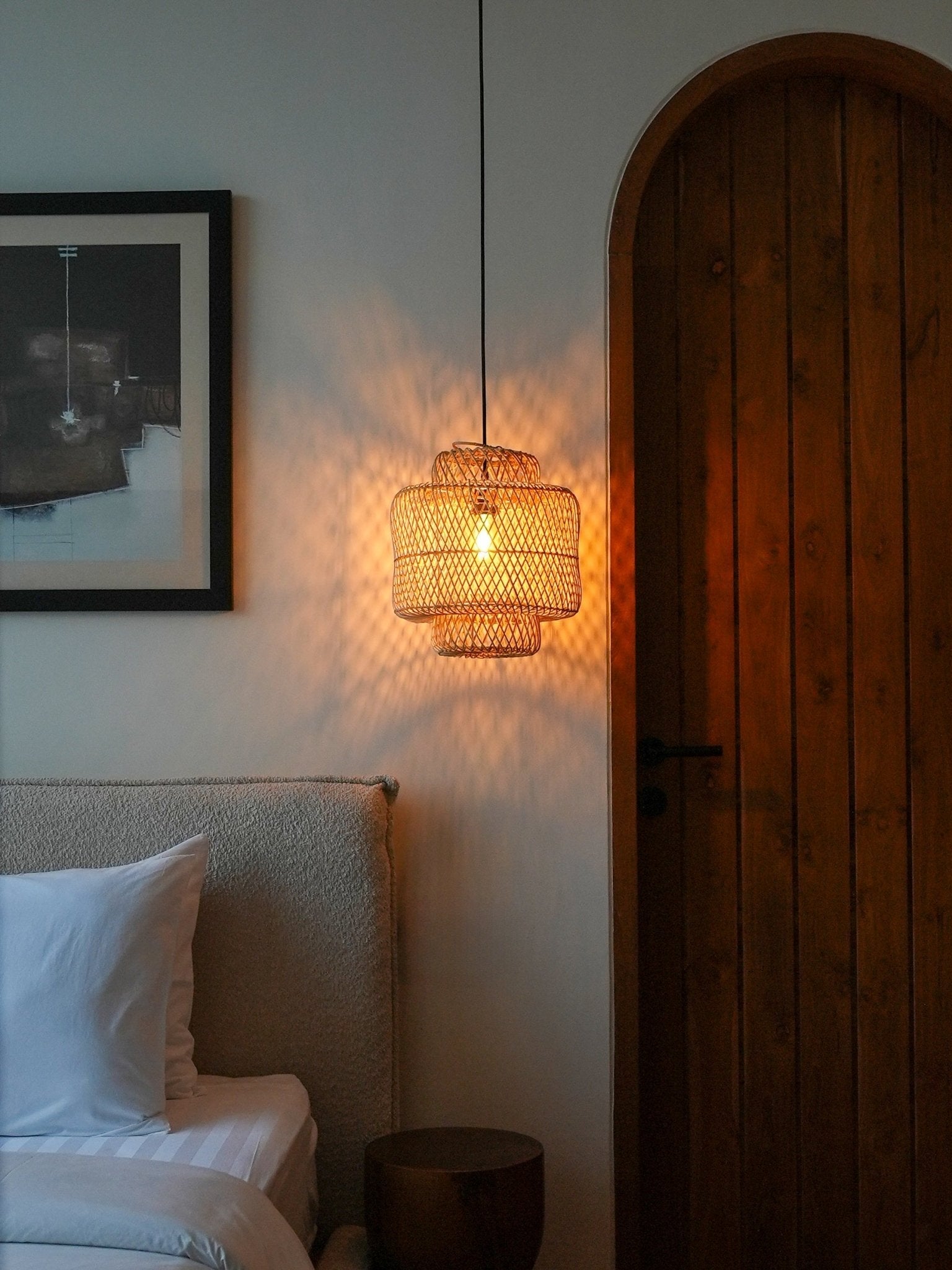 Handmade Matahari Rattan Lamp Shade