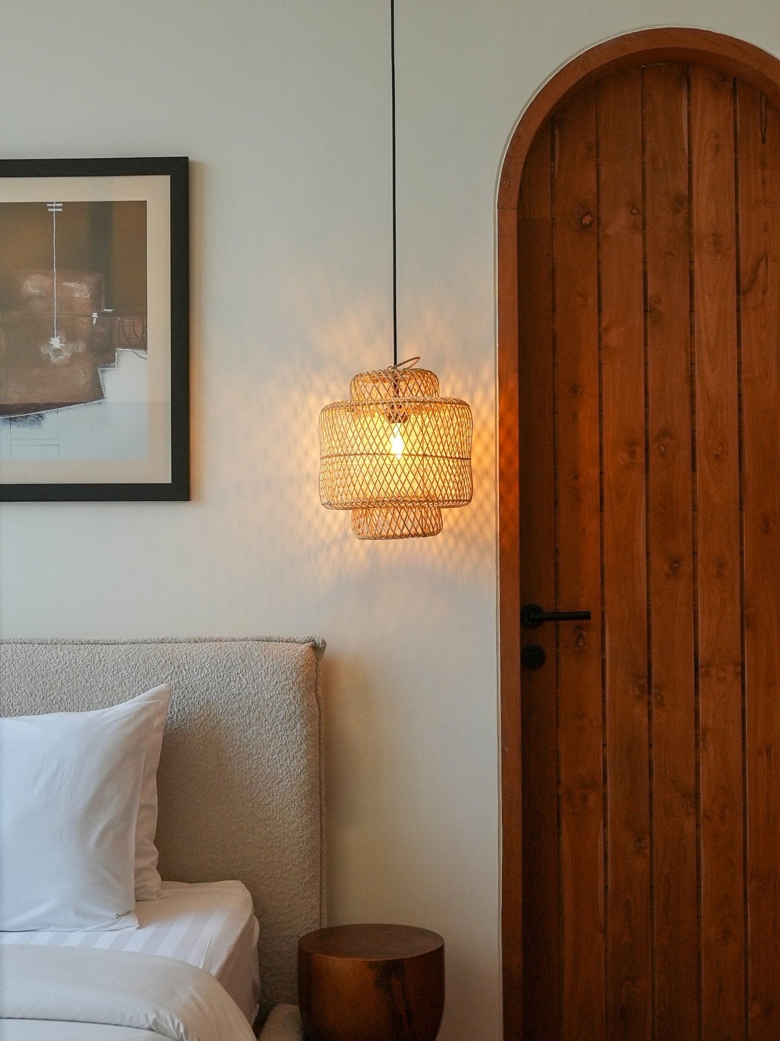 Handmade Matahari Rattan Lamp Shade