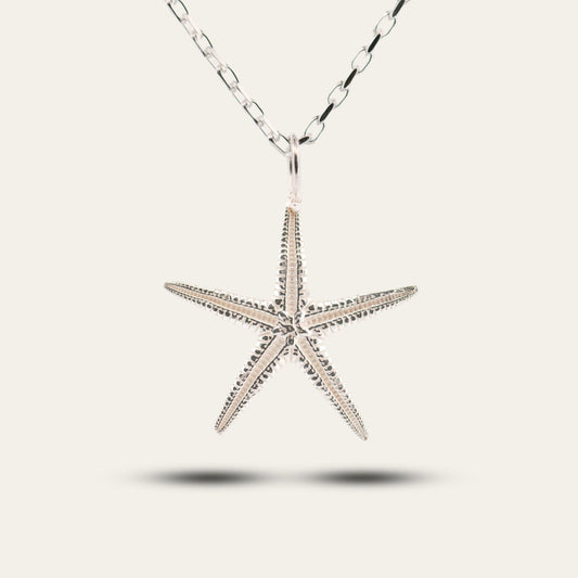 Maxi Silver Starfish Necklace