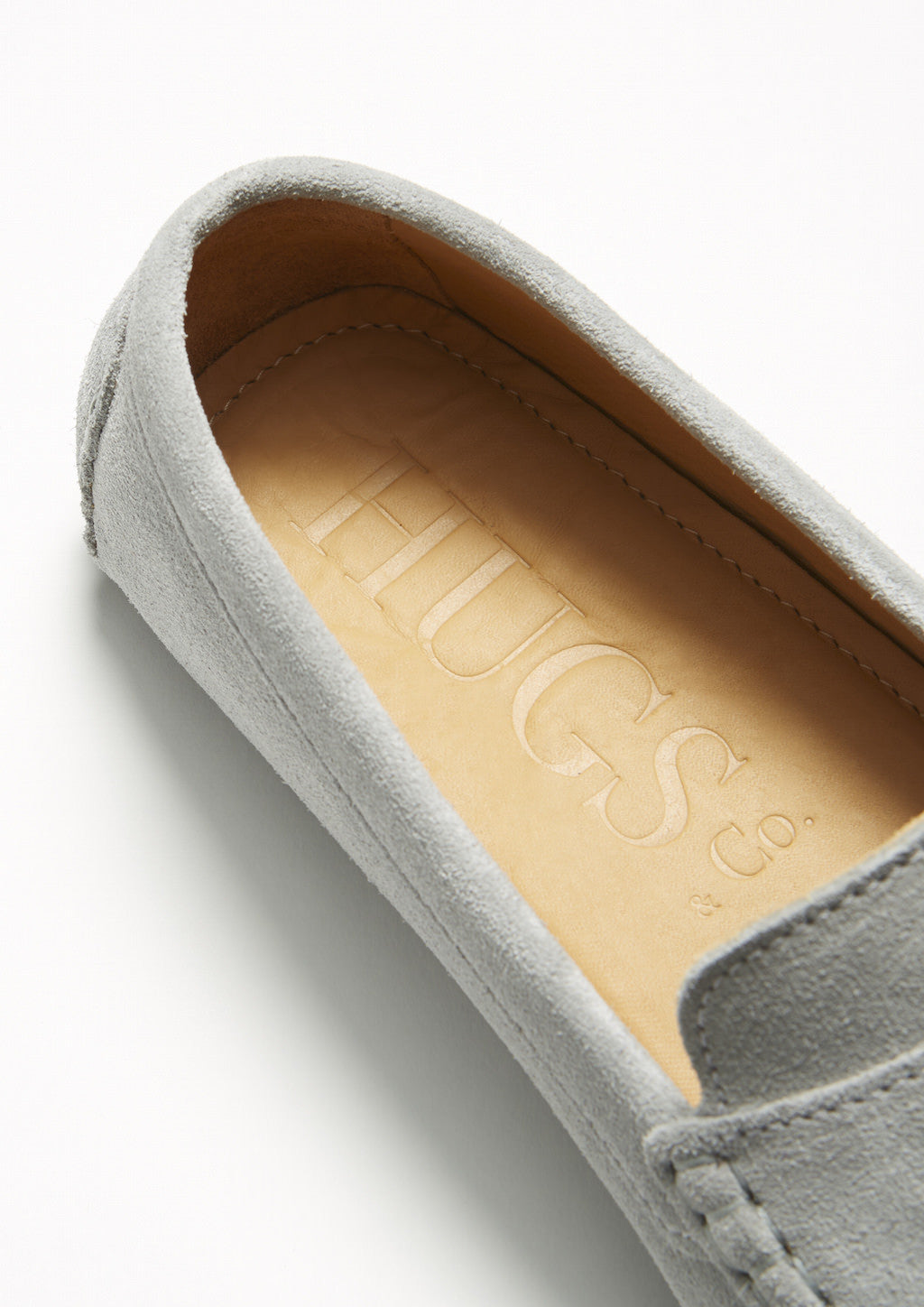 Penny Driving Loafers, dove grey suede