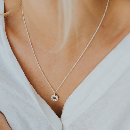 Mini Silver Barnacle Necklace- Handmade