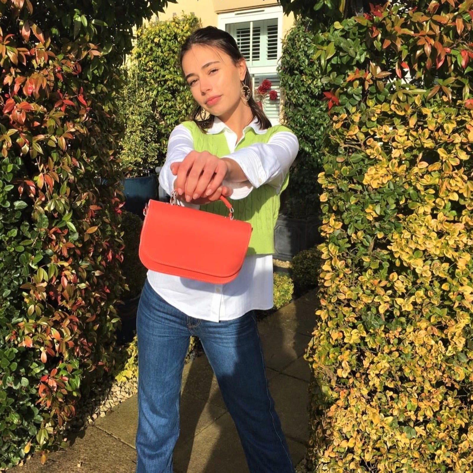 Aura Handmade Leather Bag - Royal Blue