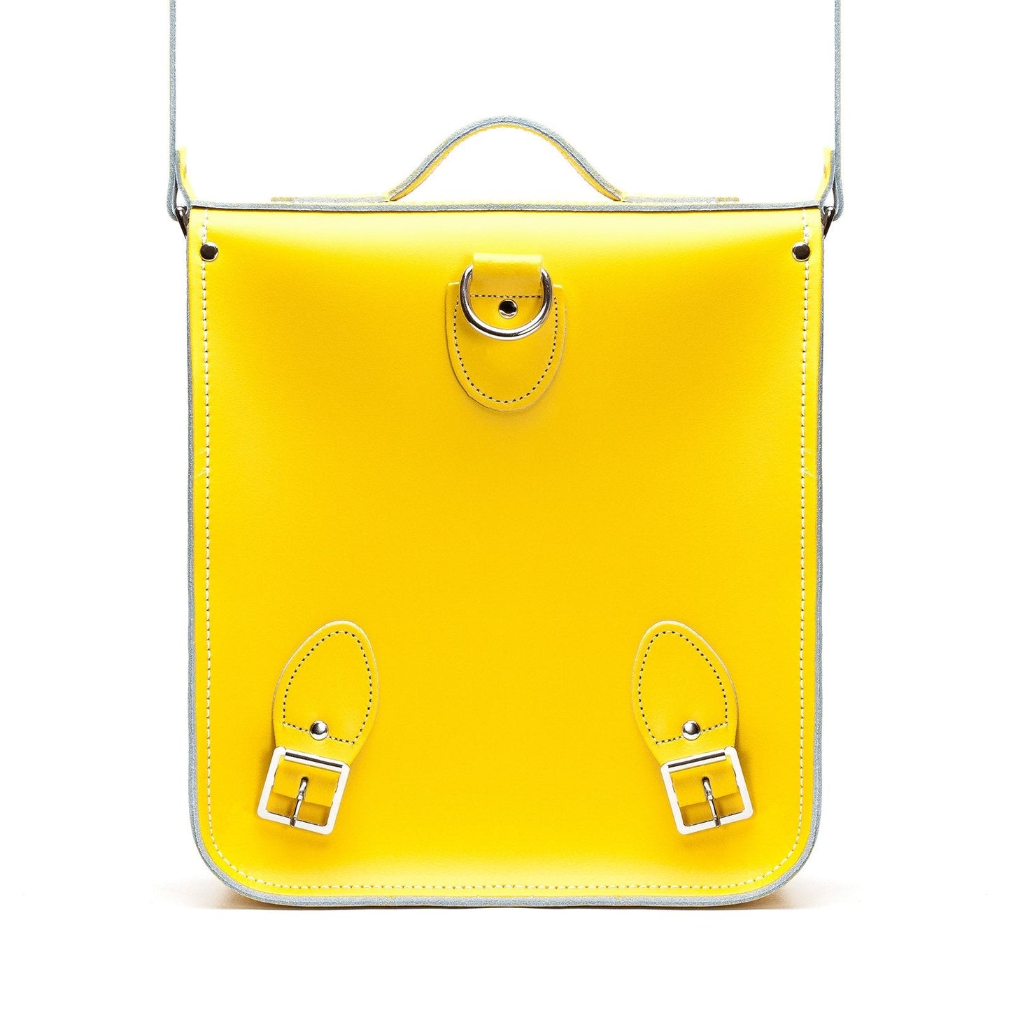 Handmade Leather City Backpack - Pastel Daffodil Yellow