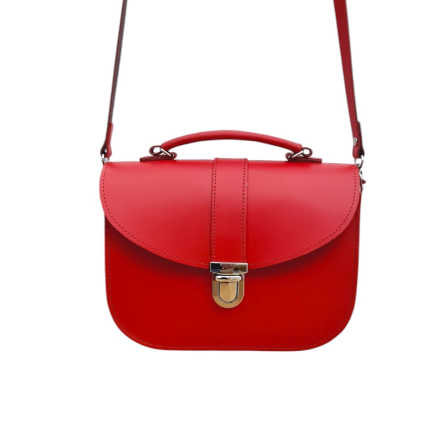 Olympia Handmade Leather Bag - Pillar Box Red