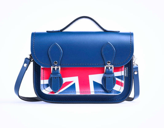 Union Jack Midi Satchel - Royal Blue