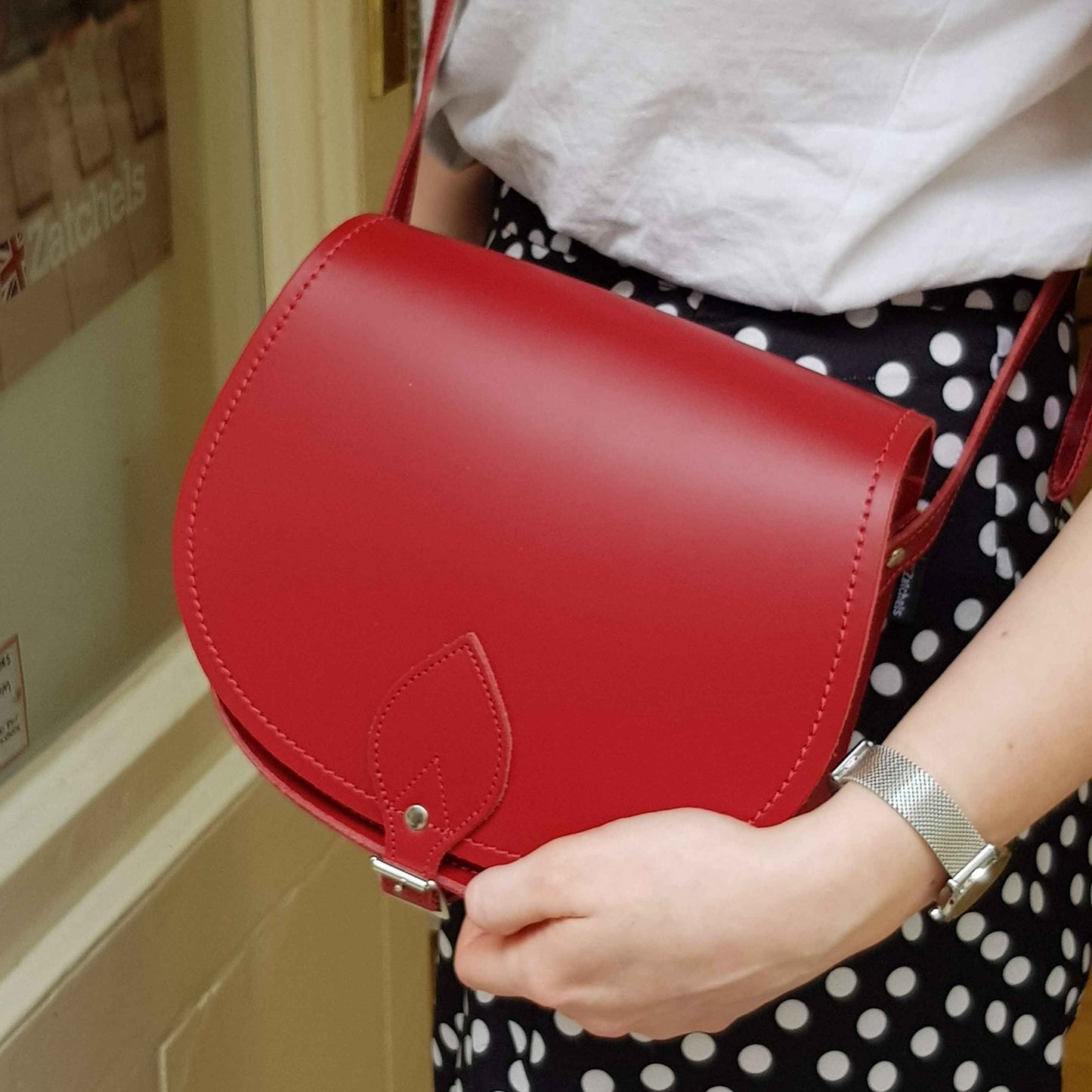 Handmade Leather Saddle Bag
