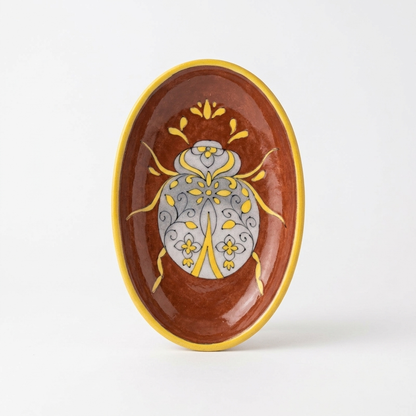 Blue Pottery Trinket Tray — Hand-Painted Ceramic Ring Dish | Jaipur Blue Pottery