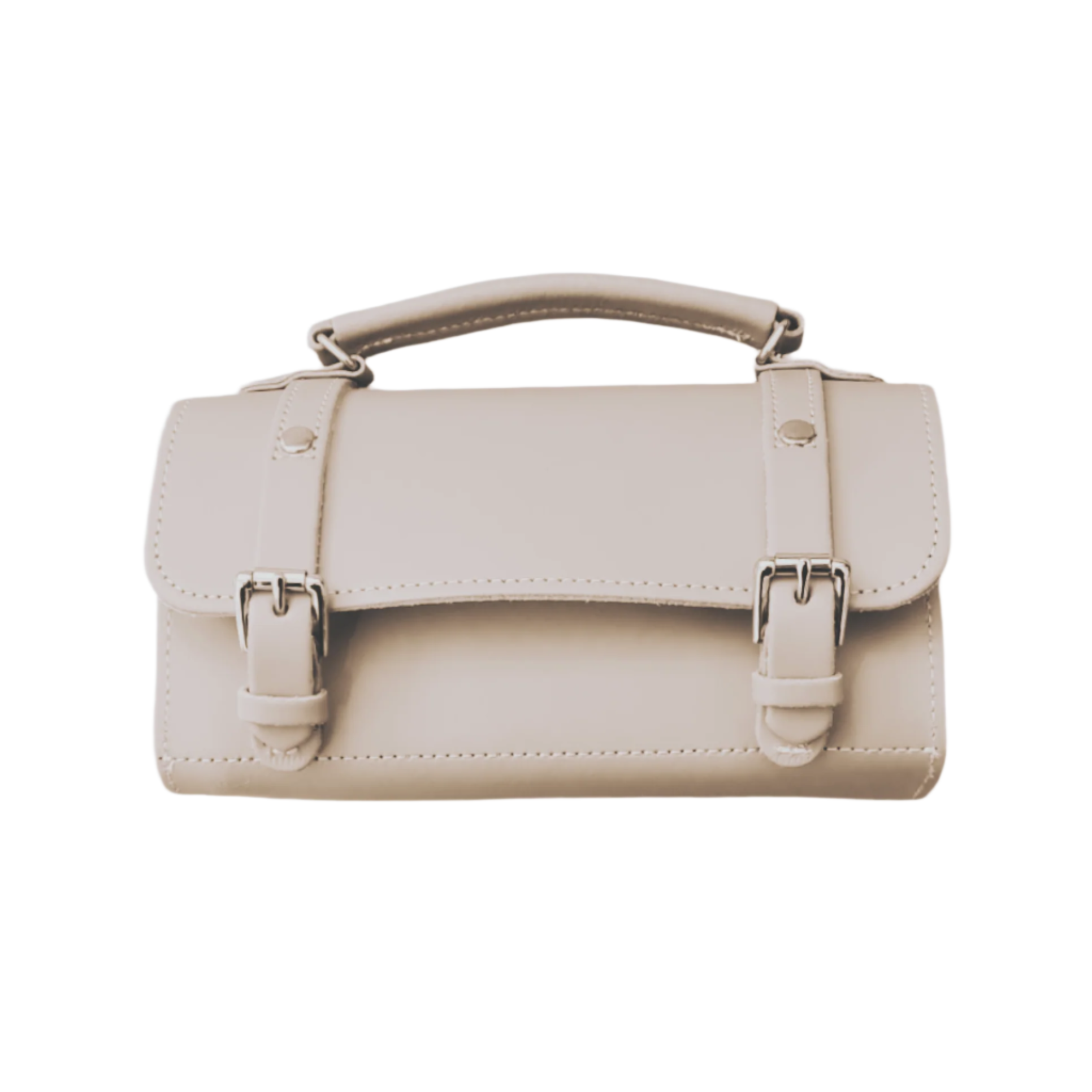 Handmade Leather Bowler Bag - Cherry Blossom  