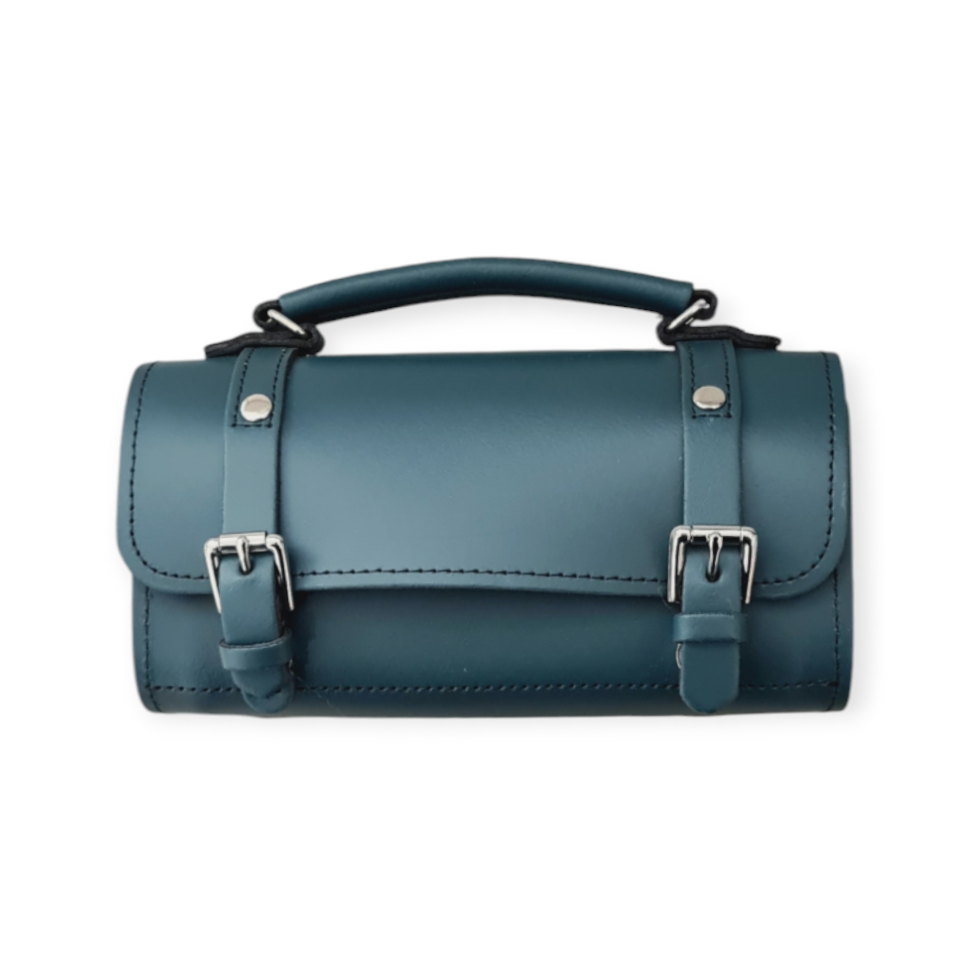 Handmade Leather Bowler Bag - Pine  