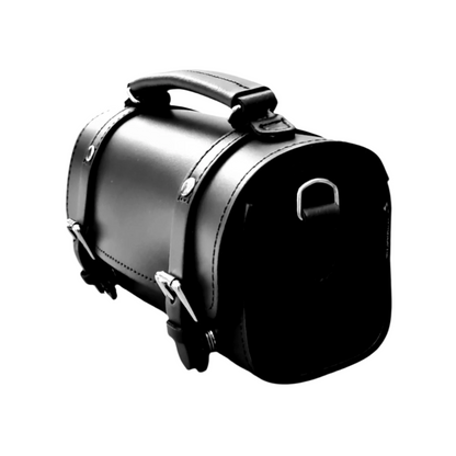 Handmade Leather Bowler Bag - Black  