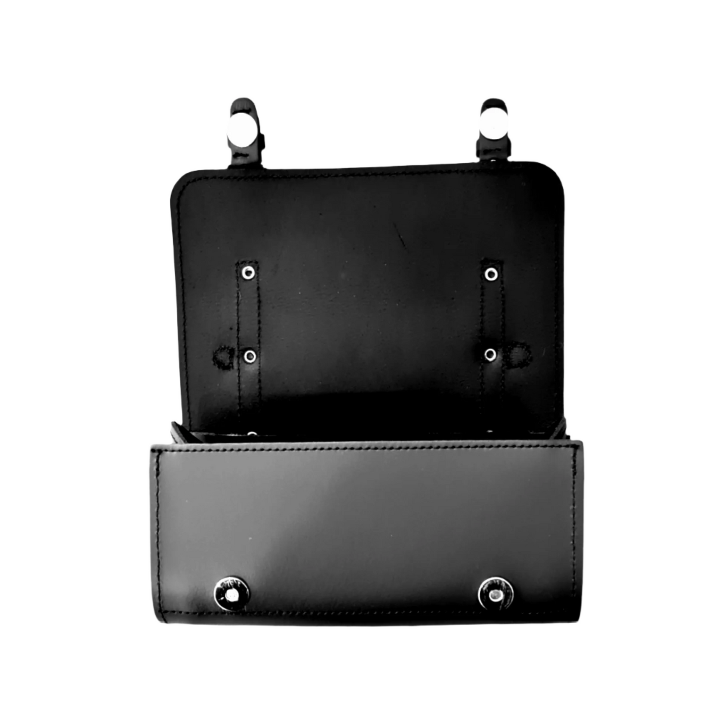 Handmade Leather Bowler Bag - Black  