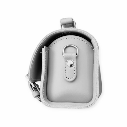 Handmade Leather Bowler Bag - Ghost Grey  