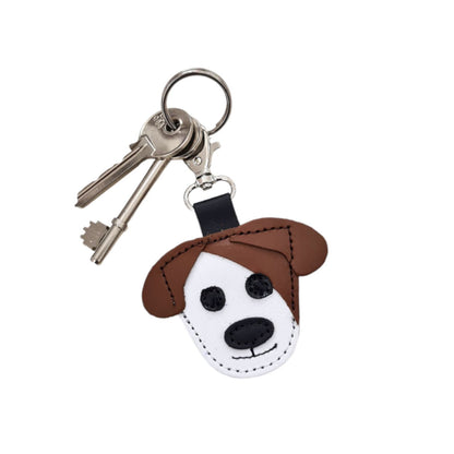 Cute Dog Bag Charm - Chestnut  