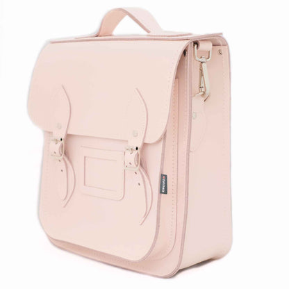 Handmade Leather City Backpack - Cherry Blossom