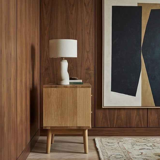 Wright Oak Bedside Table