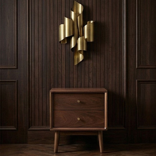 Wright Narrow Walnut Bedside Table