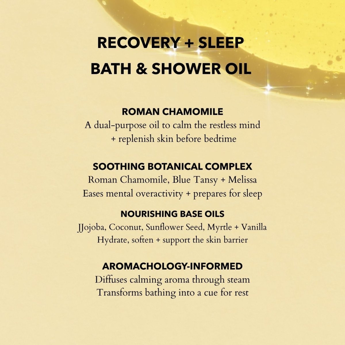 Calming Bath and Shower Oil with Roman Chamomile