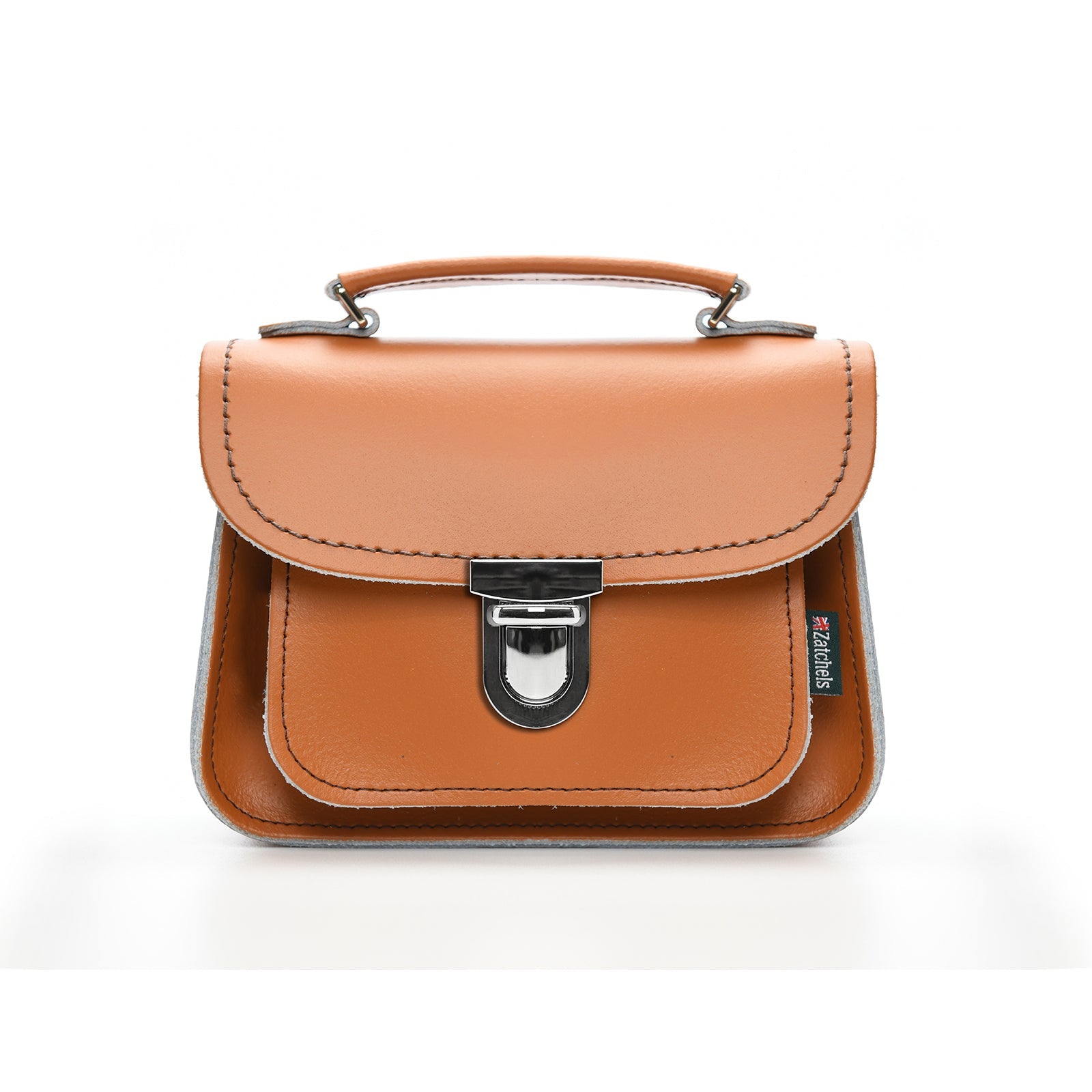 Luna Handmade Leather Bag - Burnt Orange  