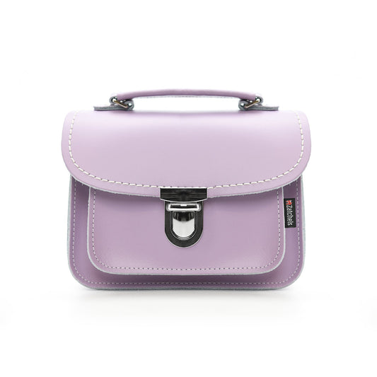Luna Handmade Leather Bag - Pastel Violet  