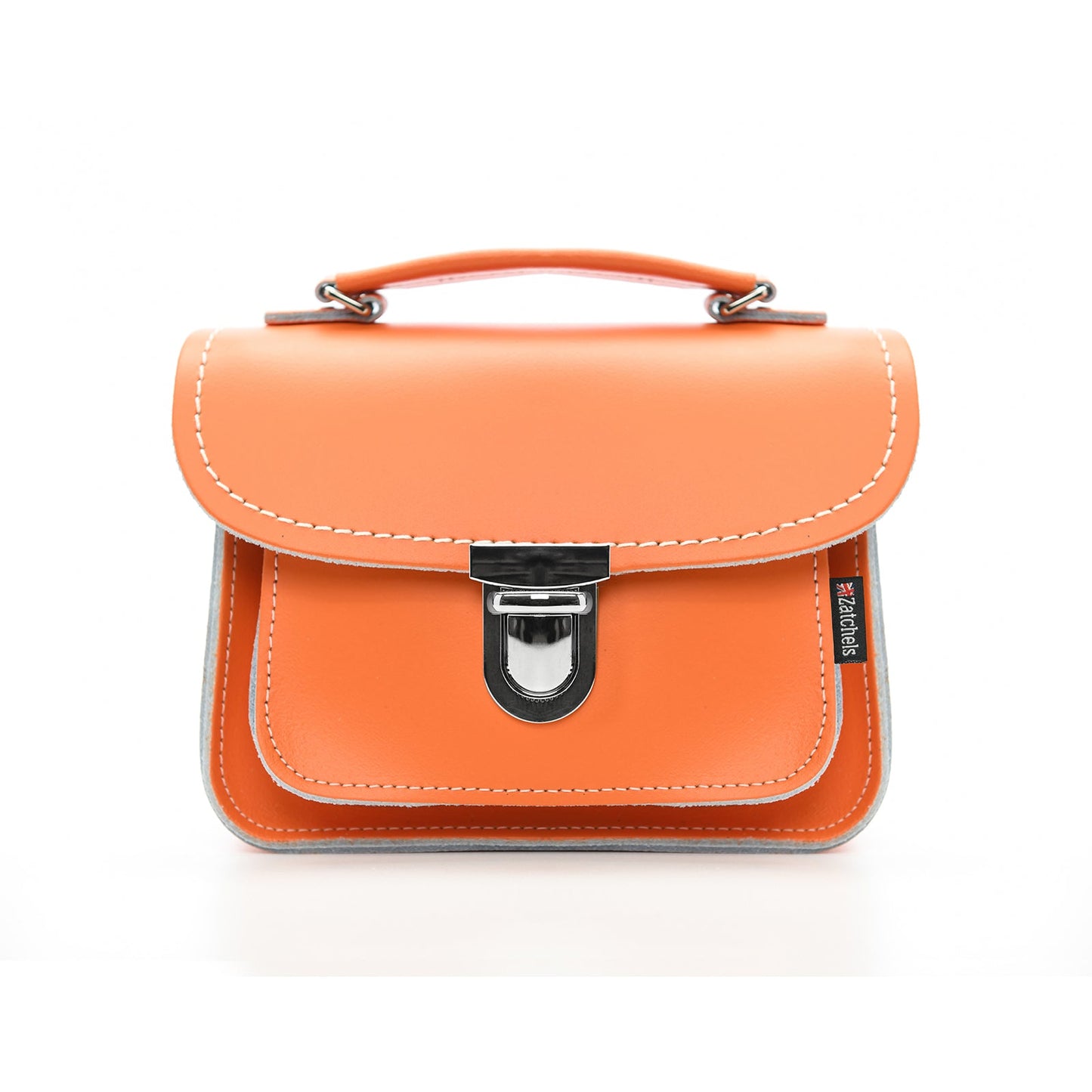 Luna Handmade Leather Bag - Orange  