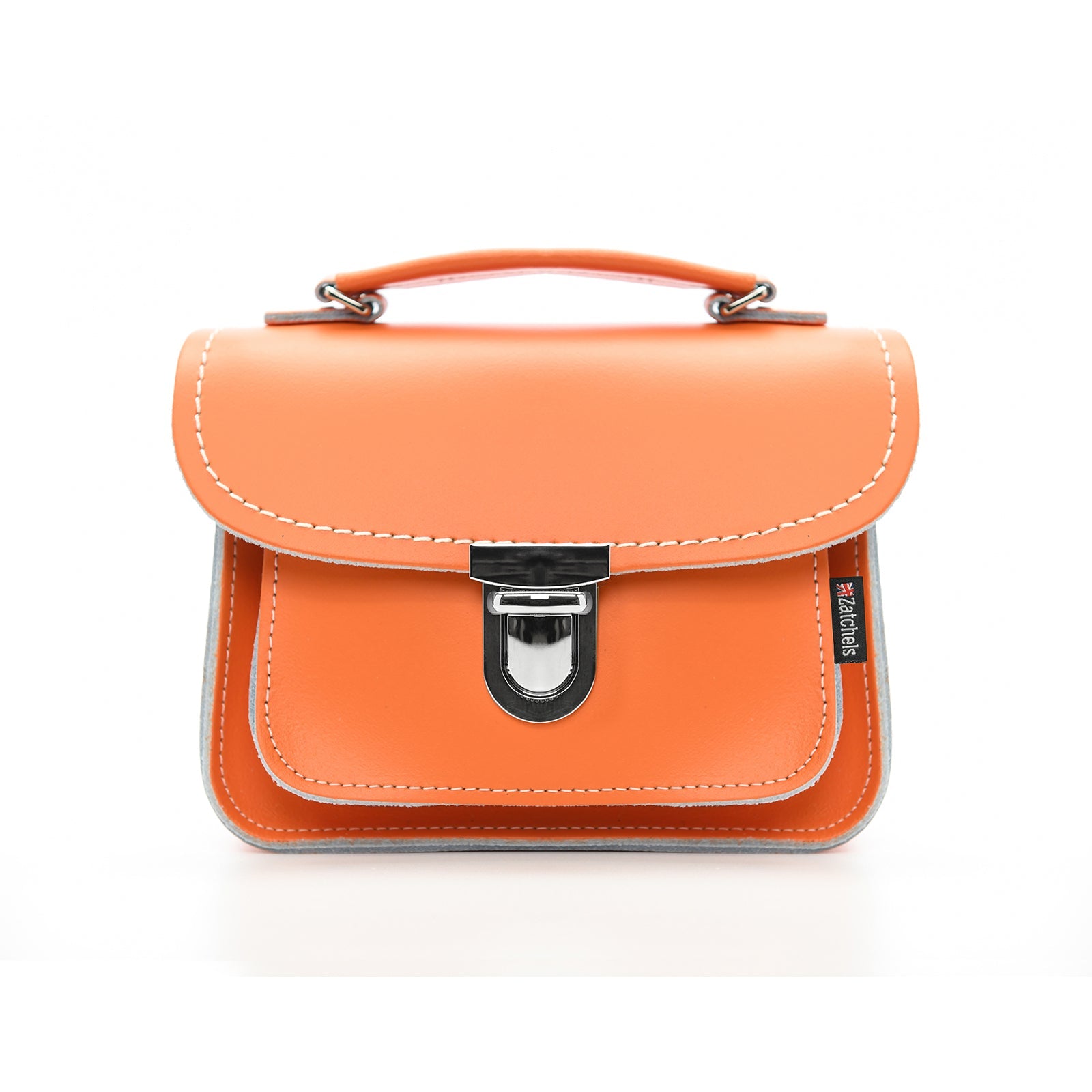 Luna Handmade Leather Bag - Orange  