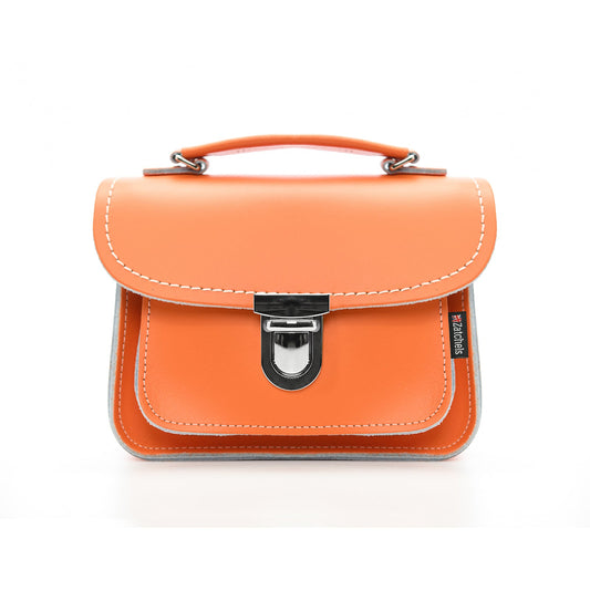 Luna Handmade Leather Bag - Orange  